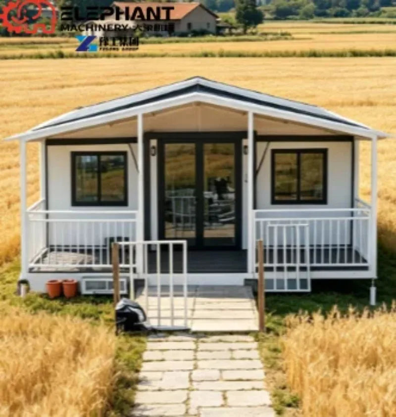 Prefabricated 20ft Steel Folding Expandable Container House Modular Custom 2-3 Bedroom Living Space Resort Dormitory tiny house