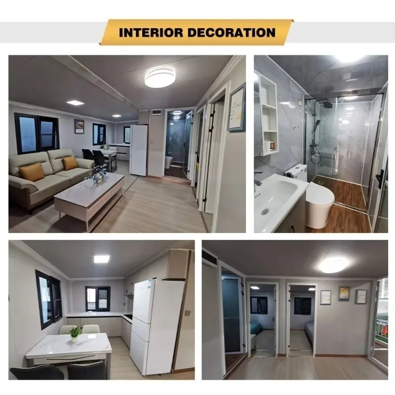 Prefabricated House 2 3 Bedroom With Furniture Portable Foldable House Mobile Tiny Home for Sale 20ft Expandable Container House