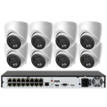 Hikvision 16ch POE Acusense NVR 4K IP Security Camera System Surveillance DS-7616NI-Q2-16P with DS-2CD1383G2-LIUF Indoor Outdoor