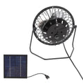DC5v 2.5w Photovoltaic Solar Panel Set with Portable USB Cooling Fan Ventilation System For Greenhouses Trailers RVs