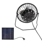 DC5v 2.5w Photovoltaic Solar Panel Set with Portable USB Cooling Fan Ventilation System For Greenhouses Trailers RVs