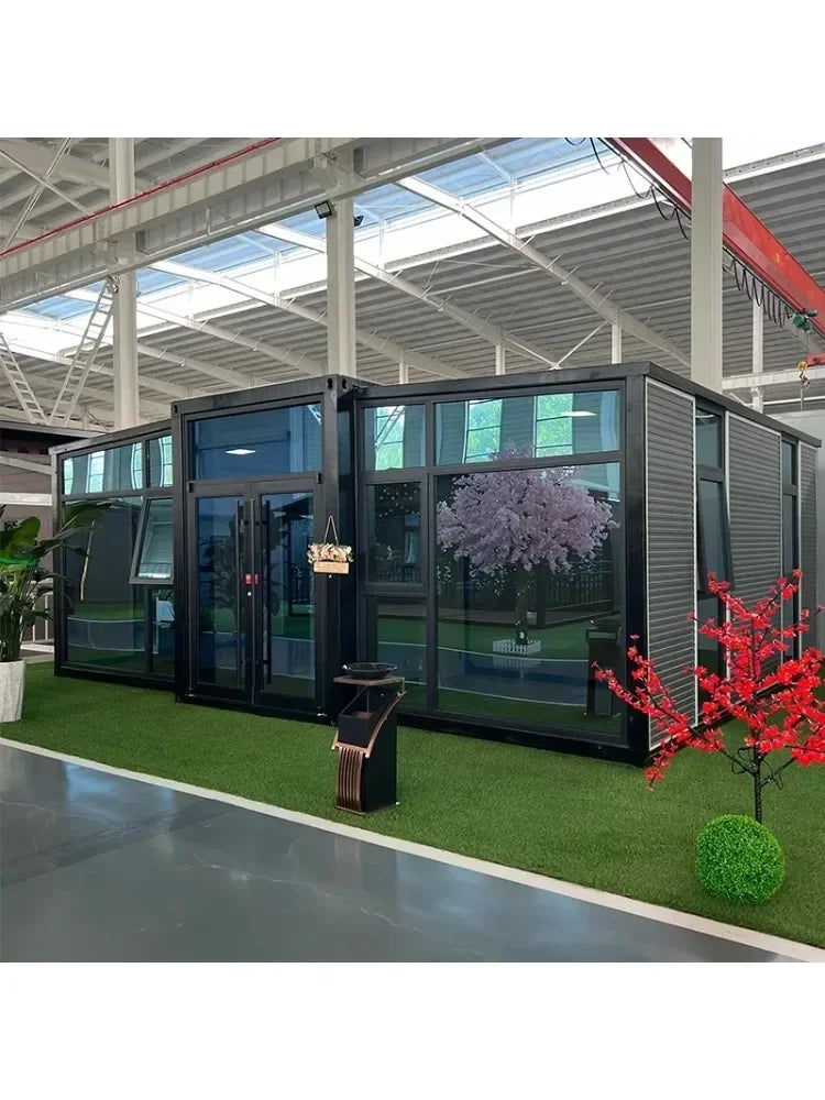 Customized Factory Price 20ft 40ft Prefab Foldable Container House Steel Structure Expandable Tiny Home Modular Flat Pack Mobile