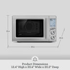 Breville BMO870BSS Combi Wave 3-in-1 Microwave, Air Fryer and Convection Oven, Brushed Stainless Steel
