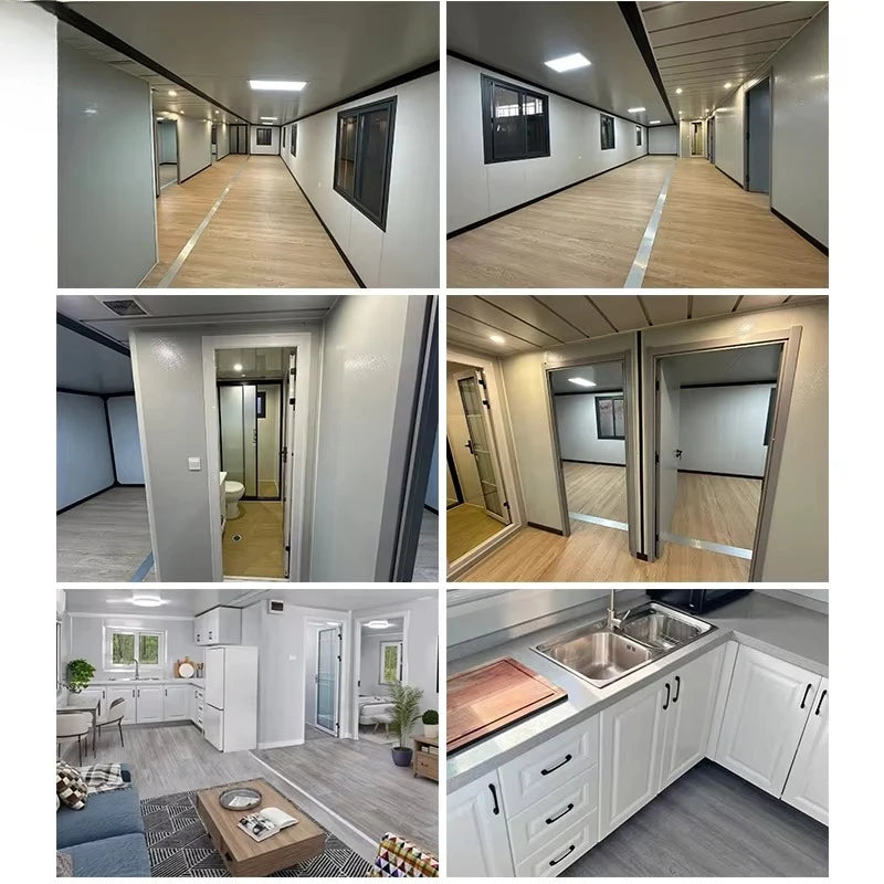 Customized China Factory Direct 40ft Luxury Container Homes Tiny House Prefab Modular House With Free Designs
