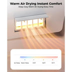 Bidet Toilet Seat Elongated, Electric Smart Heated Toilet Seat, Instant Warm Water & Dryer, Multiple Cleaning Modes, Side Contro
