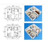Prefabricated House 2 3 Bedroom With Furniture Portable Foldable House Mobile Tiny Home for Sale 20ft Expandable Container House