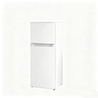 Compact 4 Cu.Ft Top-Freezer Refrigerator, Adjustable Thermostat, Reversible Door, Quiet Mini Fridge for Home, Dorm, Office, White
