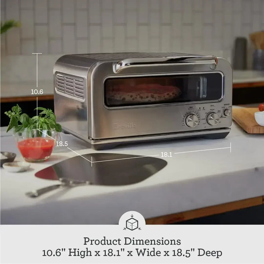 Breville BPZ820BSS Smart Oven Pizzaiolo Countertop Pizza Maker Stainless Steel Professional Pizza Oven