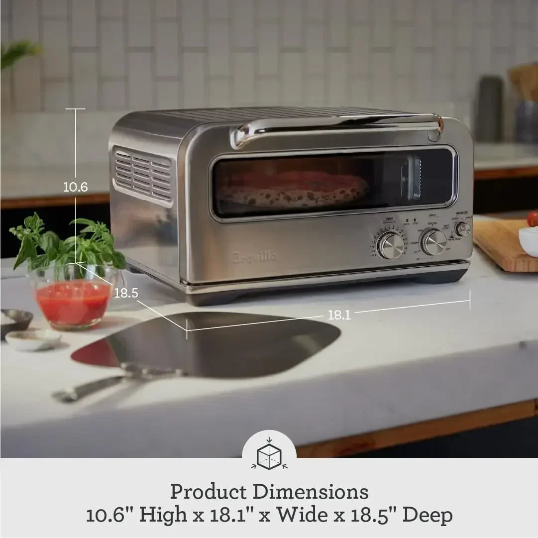 Breville BPZ820BSS Smart Oven Pizzaiolo Countertop Pizza Maker Stainless Steel Professional Pizza Oven