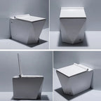 Ceramic Pulse Tankless Floor Mounted Toilets P-trap S-trap Automatic Siphon Flushing Smart Touchless Toilets