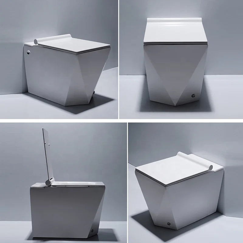 Ceramic Pulse Tankless Floor Mounted Toilets P-trap S-trap Automatic Siphon Flushing Smart Touchless Toilets
