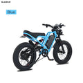 US Warehouse AKEZ  48V 18Ah Long Range 1500W Electric Bike, Fat Tire Off-Road E-Bike with Hydraulic Brakes