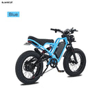 US Warehouse AKEZ  48V 18Ah Long Range 1500W Electric Bike, Fat Tire Off-Road E-Bike with Hydraulic Brakes