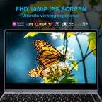 Dopesplay 14.1Inch Portable Monitor Lapdock Built-in 50000mAh Battery 10-Points Touchscreen 1080P HDR IPS Second Screen Extender