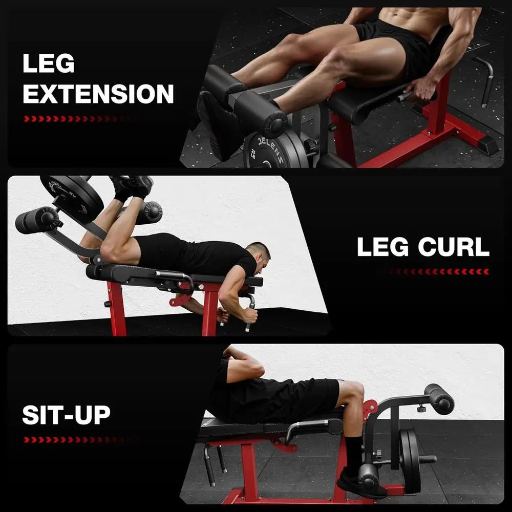 Home Leg Exercise Equipment: Adjustable Leg Extension and Curl Machine for Lower Body Workouts