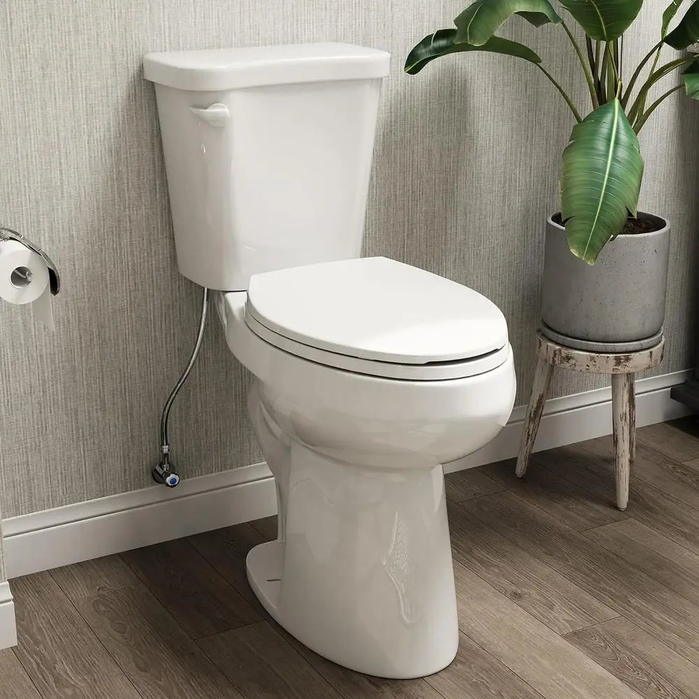 21 Inch Tall Toilets, Extra High Toilets with Comfort Chair Height Seat, 1.28 GPF Single Flush Two-Piece Toilet, 12" Rough In El