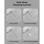 Bidet Toilet Seat Elongated, Electric Smart Heated Toilet Seat, Instant Warm Water & Dryer, Multiple Cleaning Modes, Side Contro