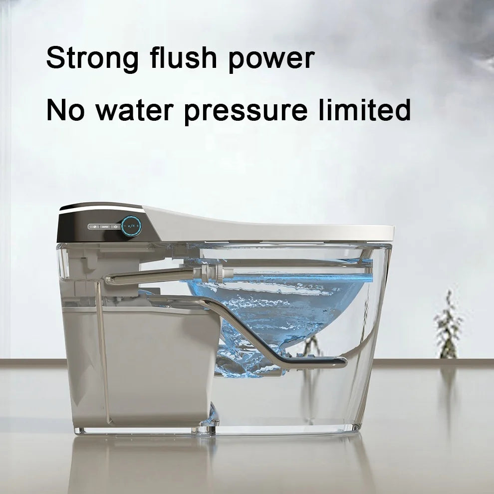 Sanitary Ware Grey Ceramic Intelligent Toilet Bathroom Automatic Wc Commode Smart Toilet for Hotel Bathroom