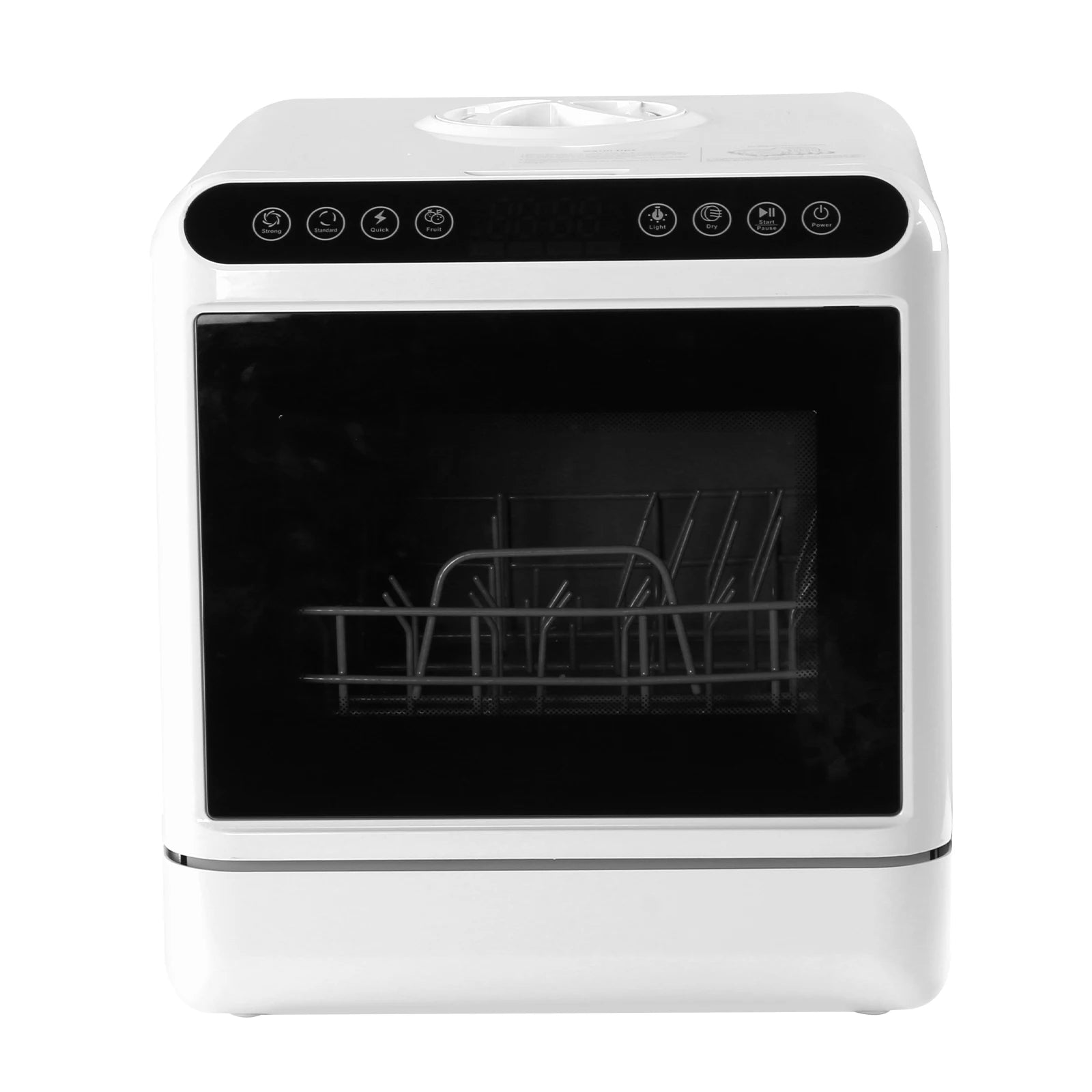 Countertop Dishwasher No Hookup Needed Automatic Dishwasher 360° Dual Spray High-Temp& Air-Dry Function for Apartments& RVs