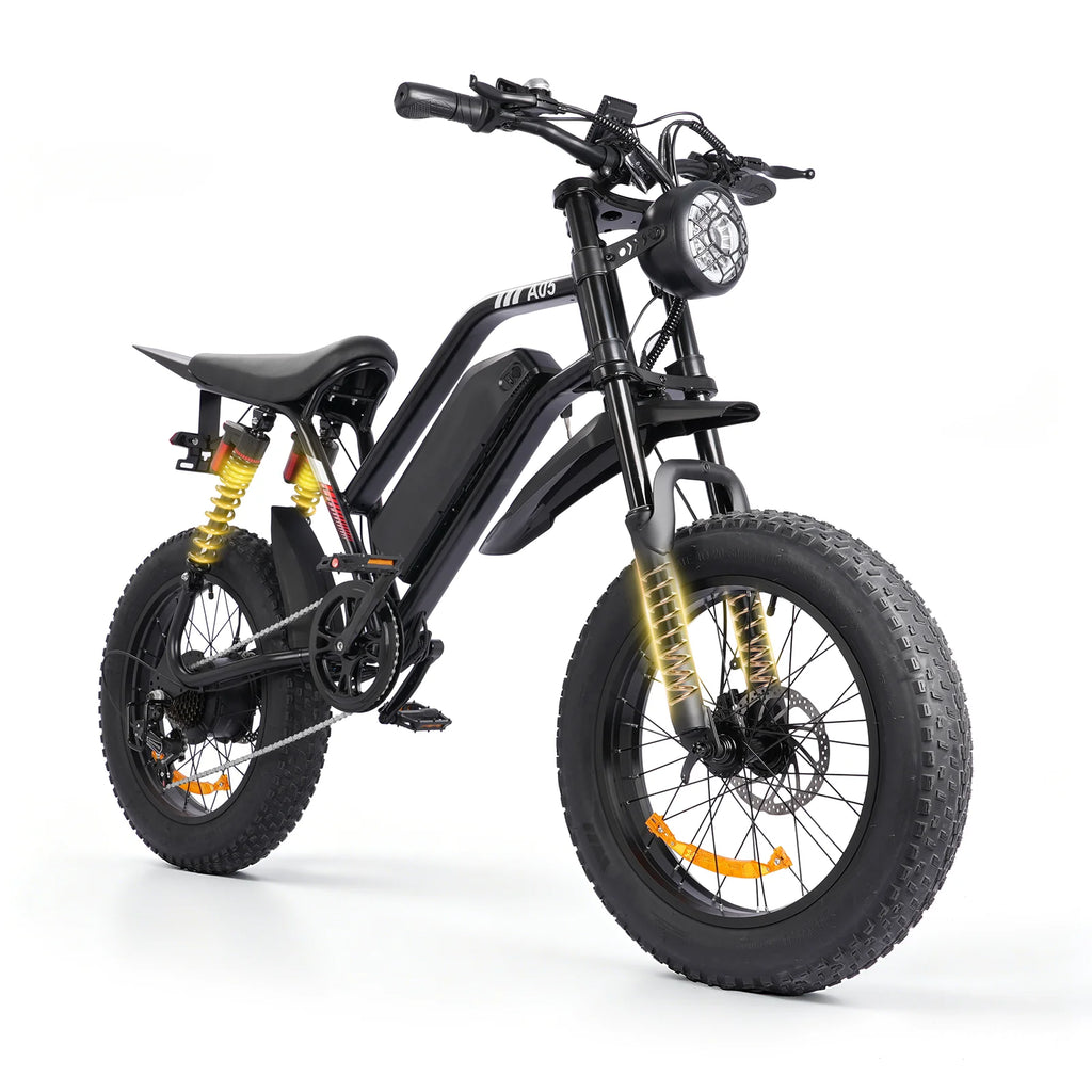 1500W Mountain Ebike 48V 15Ah Lithium Battery 31MPH Max Speed 65Miles Long Range Adult Off Road Electric Mountain Bike 20 inch