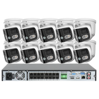 16CH NVR 8MP Dual Lens POE IP Camera Full Color Night Vision 180 Degree 4K Security Camera Outdoor Video Surveillance System