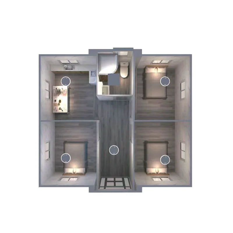 Customized 40ft Expandable Container House Modular Container House with Customized Color Tiny Homes 2 Bed Room Ready to Ship