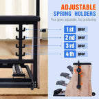 Pilates Chair Wunda Chair Pilates Combo Chair with Handles Split Pedals Reformer Machine 4-Level Resistance for Yoga Core Training Rehabilitation Includes Non-Slip Socks