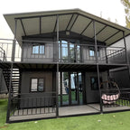 Luxury Mini Container Cottage House Homes - Modern Mobile Prefab Light Steel Tiny House Flat Pack Villa