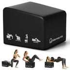 Hip Thrust Bench, Multi-Functional Hip Thrust Machine for Strength Training, Glute Bridge Box with Handle, Non-Slip Pad and Smo