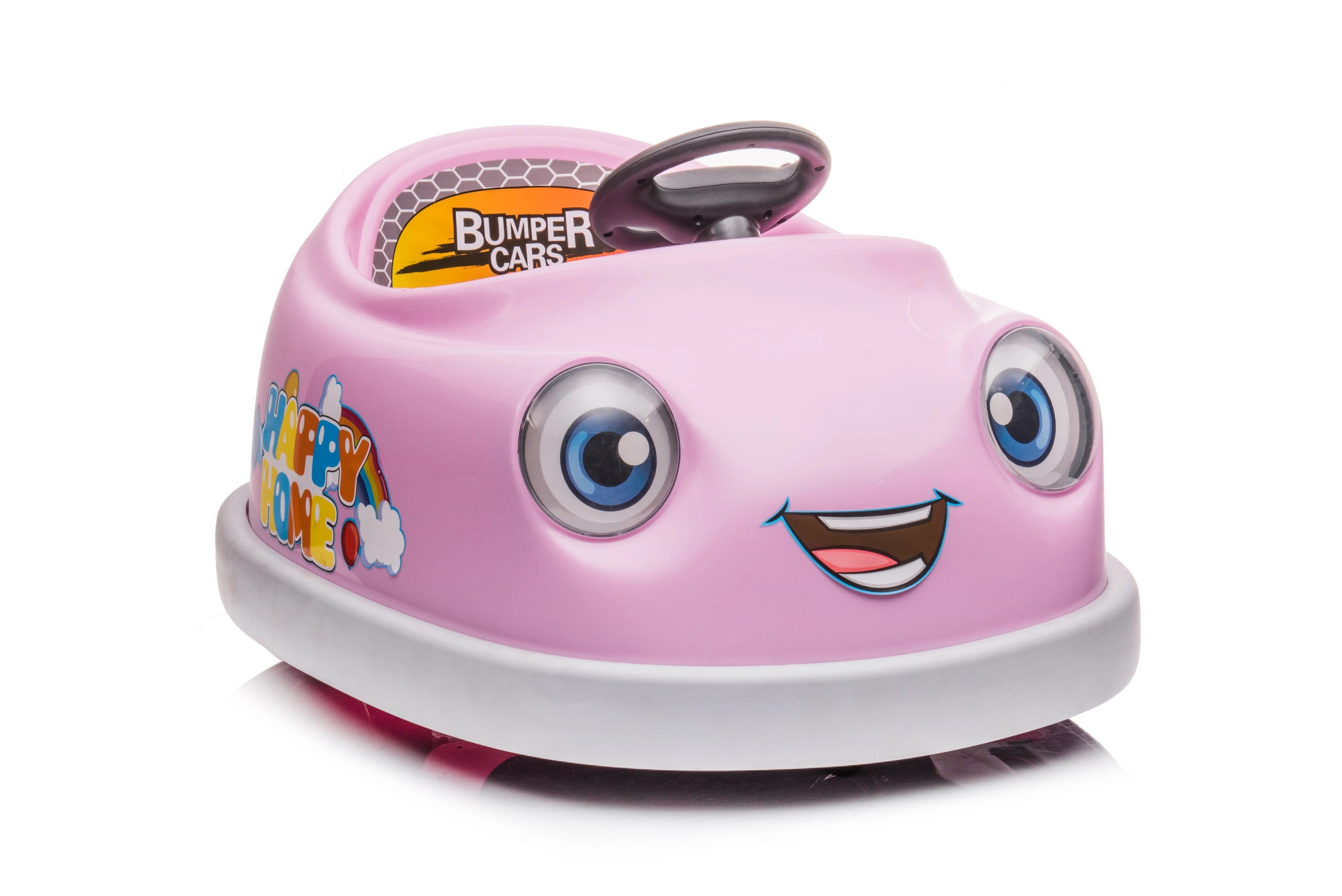 6V Kids Ride on Electric Car with Parent Remote Control LED Lights Music Player for Kids Pink