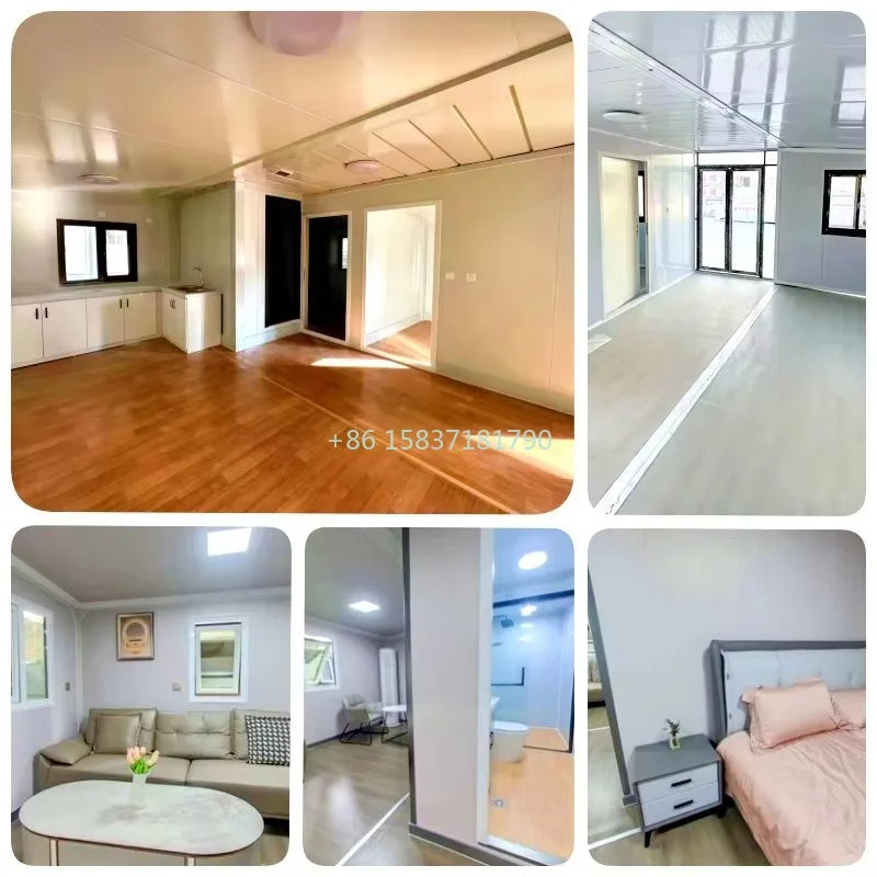Foldable Expanded Container House Prefab Vacation Folding House Prefabricated Tiny Home 20ft Mobile House Container for Portugal