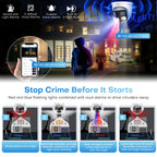 4CH 4K Outdoor Video Security IP POE Camera System 180° Dual Lens Smart Human Vehicle Detect 2 Way Talk Sound Light Alarm IVS