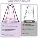 35" Swing Set with Stand, 32mm Steel Frame, X-Base, 330lbs Capacity, Suitable for Both Indoor and Outdoor Use
