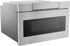 Microwave Drawer Oven, 24-inch, 1.2 Cubic Feet, 950 Watt, Concealed Control Panel with Digital LCD Display, Stainless Steel