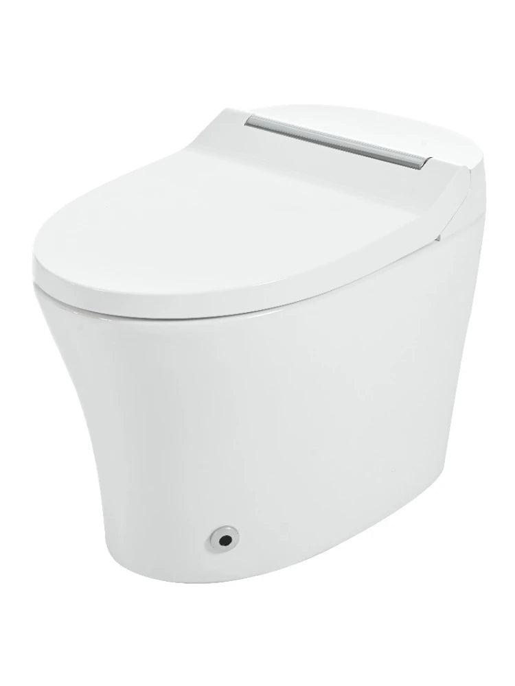 Smart toilet with Built-in Heated Seat, One Piece Elongated Modern Toilet with Adjustable Temp Heated Seat, Auto Flush, Dual Flush Toilet 1/1.28 GPF, Foot sensor Flush, White Night Light,Knob Control