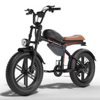 QNUT BK20 Adult Electric Bicycle 1500W 48V 18AH Battery 20" Fat Tire Electric Dirt Bike All-Terrain E-Bike off-road Mountain Bike E Bike