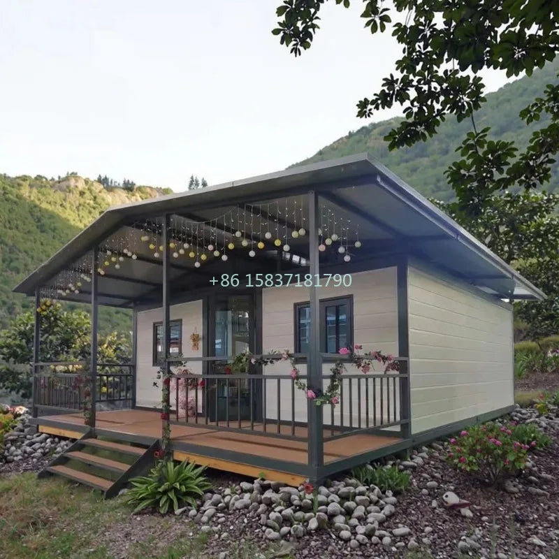 Folding Container House Prefab Expandable 36㎡ Container House Modern 2 Bedroom Hotel Office Foldable Portable Mobile Tiny Homes