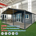 Folding Container House Prefab Expandable 36㎡ Container House Modern 2 Bedroom Hotel Office Foldable Portable Mobile Tiny Homes