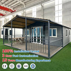Folding Container House Prefab Expandable 36㎡ Container House Modern 2 Bedroom Hotel Office Foldable Portable Mobile Tiny Homes