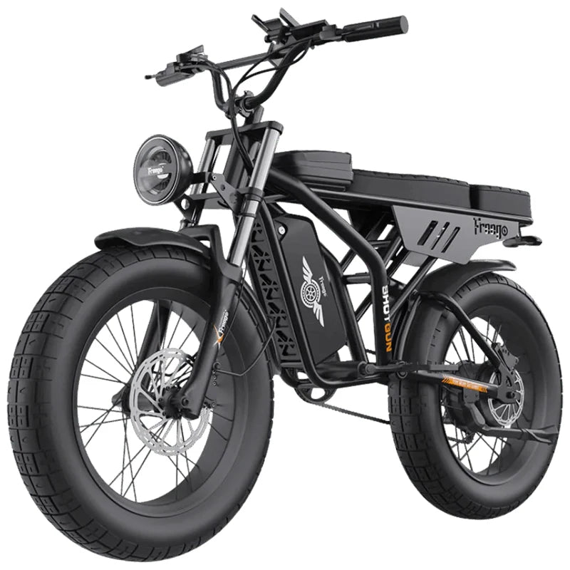 Freego 1400W Electric Bike 48V/22.5Ah Ebike 20  x 4.0 Fat Tires Electric Bicycle Removable Battery 34MPH & 43 Miles Long Range