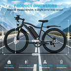 Toofly G73 Electric Bike Adults Electric Bicycle Peak 740W 48V 13AH e bike 26" Fat Tire Mountain Bike 25mph Electric Dirt Bike