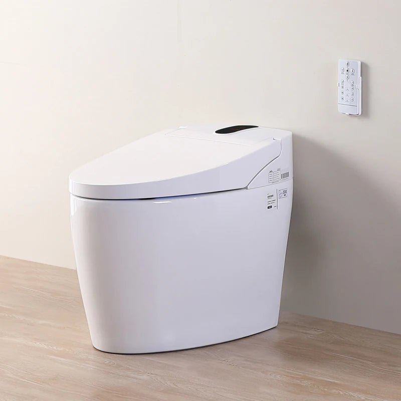 Western Matte Black Color One Piece Ceramic Modern Bathroom Electric Bidet Automatic Smart Wc Intelligent Toilet
