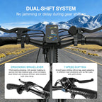 Toofly G73 Electric Bike Adults Electric Bicycle Peak 740W 48V 13AH e bike 26" Fat Tire Mountain Bike 25mph Electric Dirt Bike