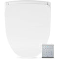 Slim Two Electric Bidet Toilet Seat Round, Warm Water, Heated Seat, Night Light, Front and Rear Wash, Wireless Remote Control, W