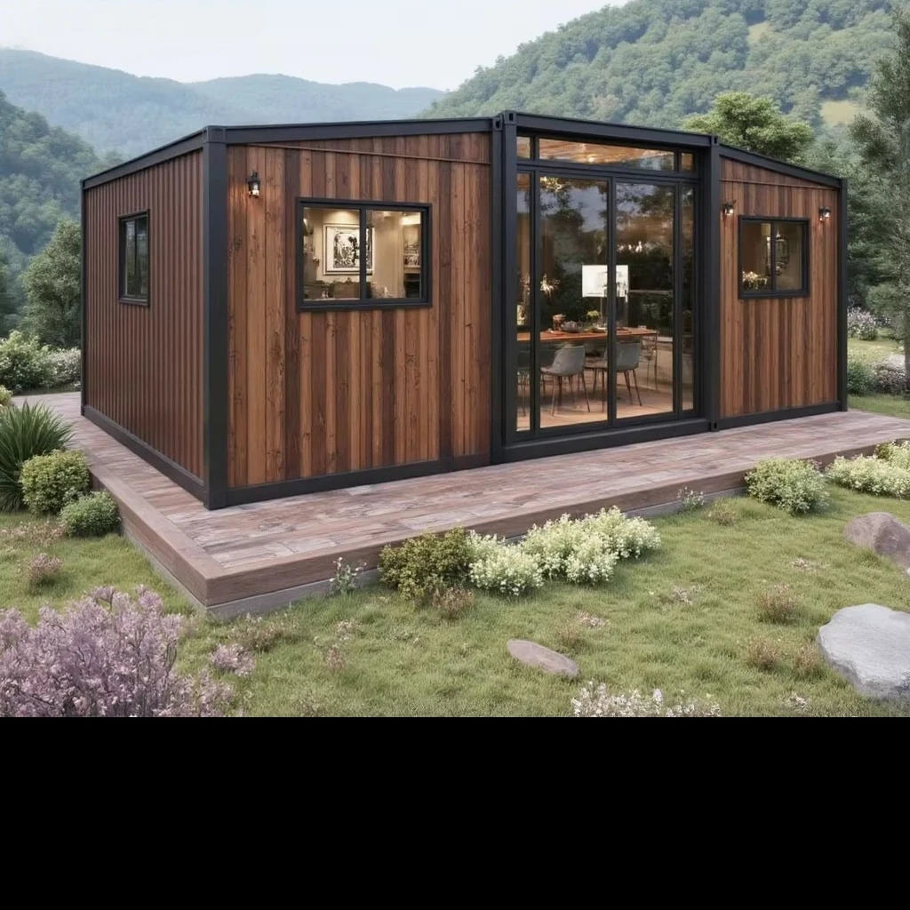 20Ft Container House Steel Mobile Modular Tiny Homes Container Expandable Prefabricated Folding House Container for Portugal