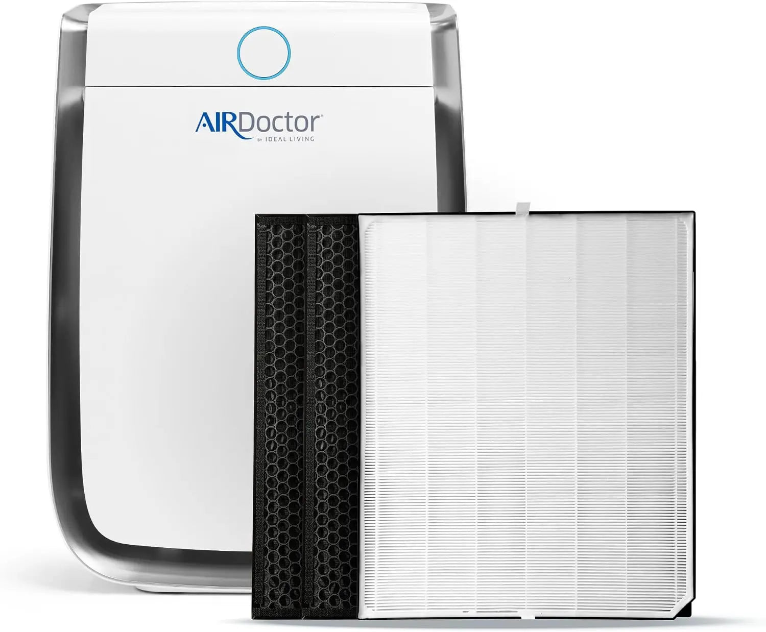 AIRDOCTOR AD3500 Air Purifier & 1 Year Filter Combo Pack Bundle. Cleans Large Rooms Up to 2,520 ft2. Removes Smoke, Dust, Pet Hair, Odors, Pollen. UltraHEPA, Premium Carbon Filtration