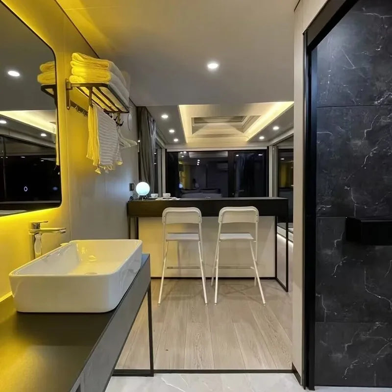 Prefabricated Container House Expandable Tiny Home Portable Foldable 20ft 40ft Mobile Modular Bedroom Workshop Entry Hall