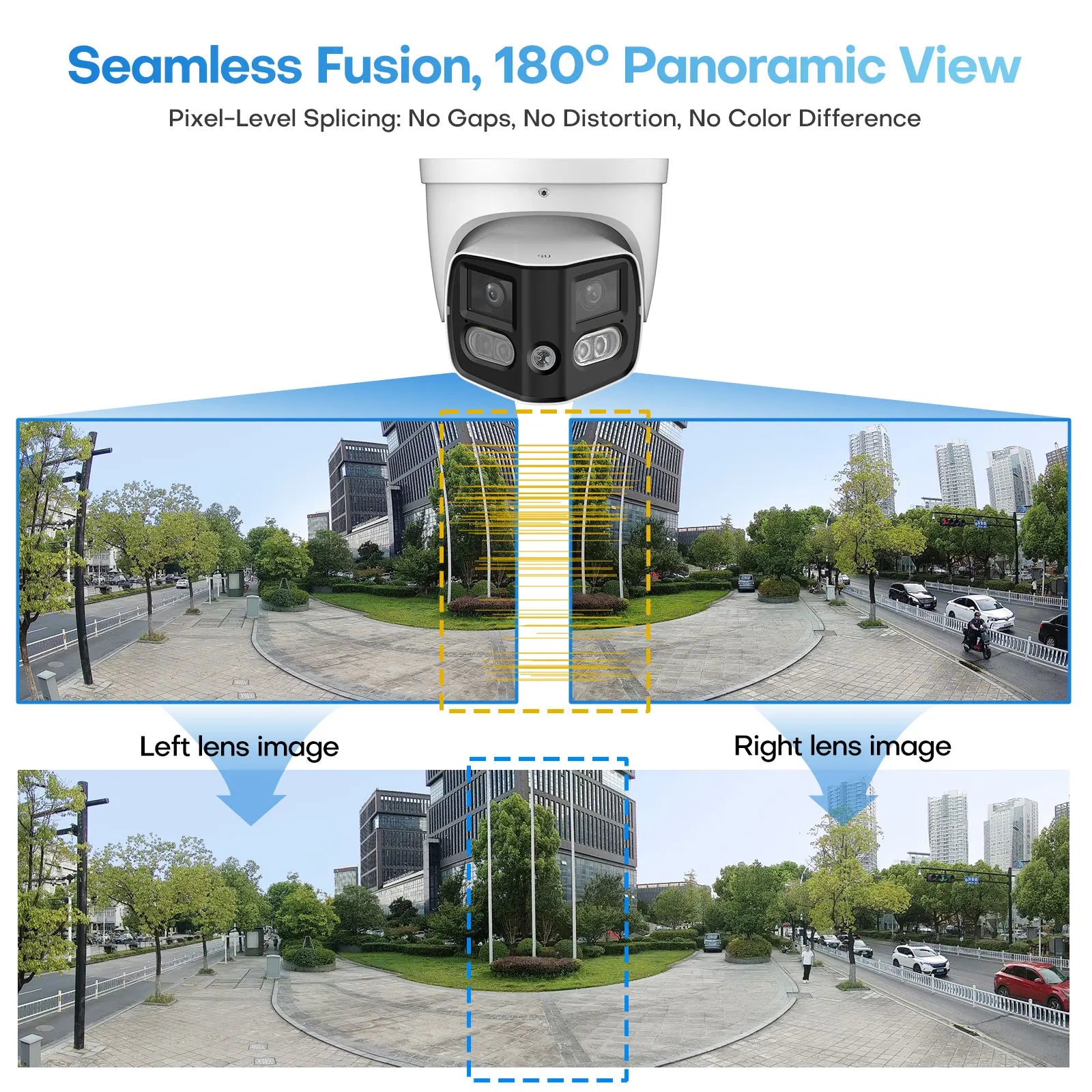 16CH NVR 8MP Dual Lens POE IP Camera Full Color Night Vision 180 Degree 4K Security Camera Outdoor Video Surveillance System