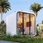 Luxury Apple Cabin Prefabricated Tiny House Modern Capsule Pod Portable Garden Office Outdoor Living Modular Glass Tiny Home