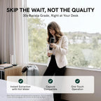 Portable Electric Espresso Machine with Self-Heating USB-C, Travel Coffee Maker for Camping, Car, RV, Hiking, Office, Ground